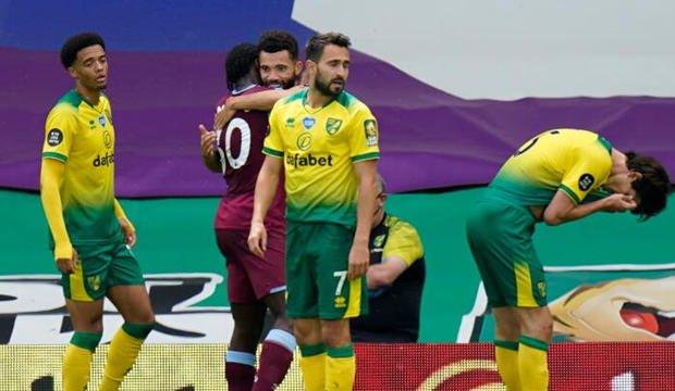 Premier Lig'den düşen ilk takım Norwich City oldu