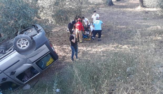 Balıkesir’de kontrolden çıkan araç tarlaya uçtu: 7 yaralı