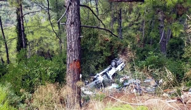 Şarampole uçan kamyonetteki 3,5 milyon arı ormana yayıldı