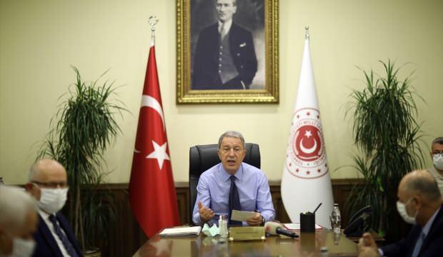 Bakan Akar'dan komutanlarla Doğu Akdeniz toplantısı!