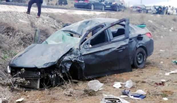 Otomobil şarampole uçtu: 1 ölü 3 yaralı