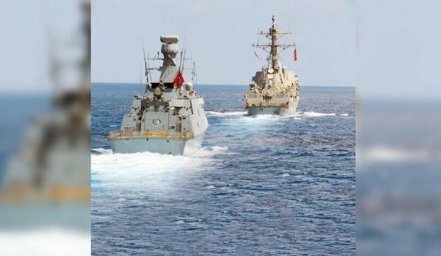 ABD gemileri Doğu Akdeniz'de savaş gemilerimizi izliyor
