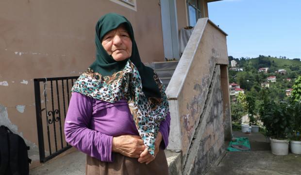 Rize’de 85 yaşındaki kadını mağdur eden yol projesi