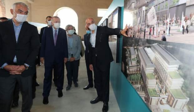 Cumhurbaşkanı Erdoğan Kasımpaşa'da incelemelerde bulundu