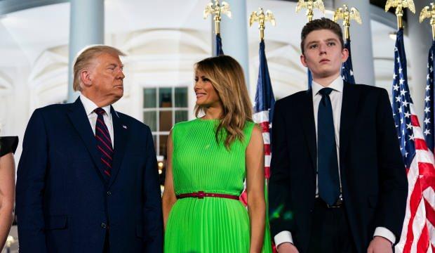 ABD Başkanı Trump'ın oğlu Barron da Kovid-19'a yakalanmış
