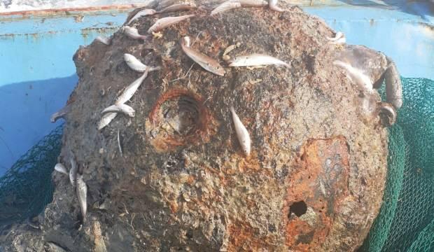 Rumeli Feneri açıklarında balıkçıların ağına mayın takıldı