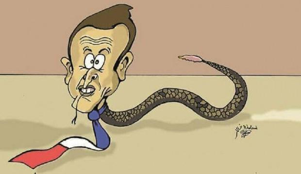 Macron'u karikatürize eden çizer işinden kovuldu