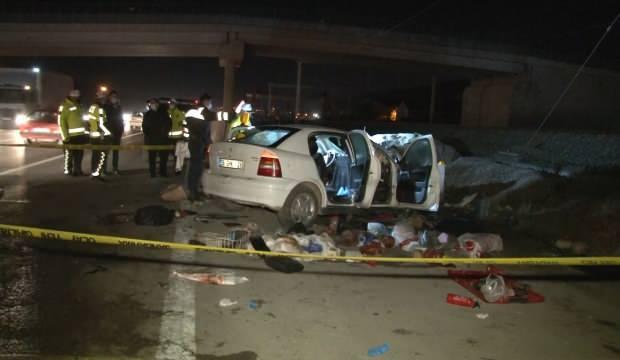 Ankara'da feci kaza: 1 ölü, 2 yaralı