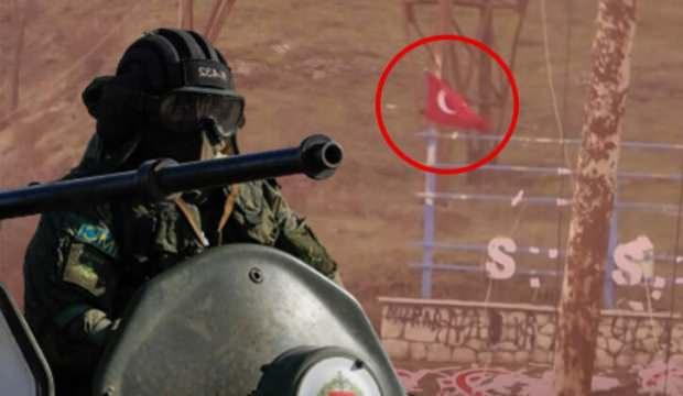 Tarihi görüntüler! Azerbaycan savaş meydanına Türk Bayrağı çekti
