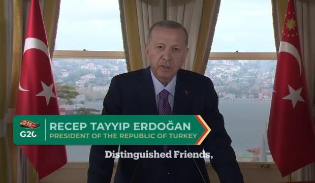 Erdoğan'dan G20'de dünyaya mesaj, Kral Selman'a teşekkür
