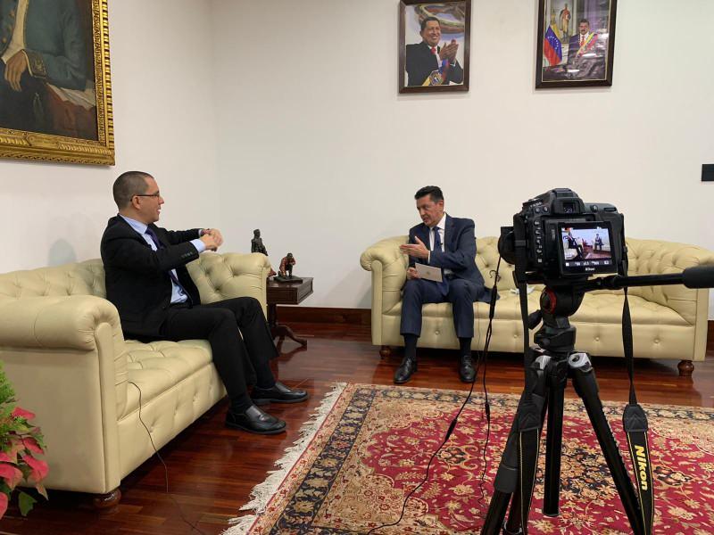 Prof. Dr. Mehmet Necati Kutlu ve Venezuela Dışişleri Bakanı Jorge Arreaza