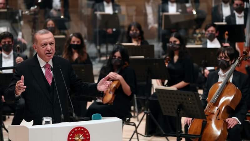 Başkan Erdoğan CSO konser salonu açılışında konuştu
