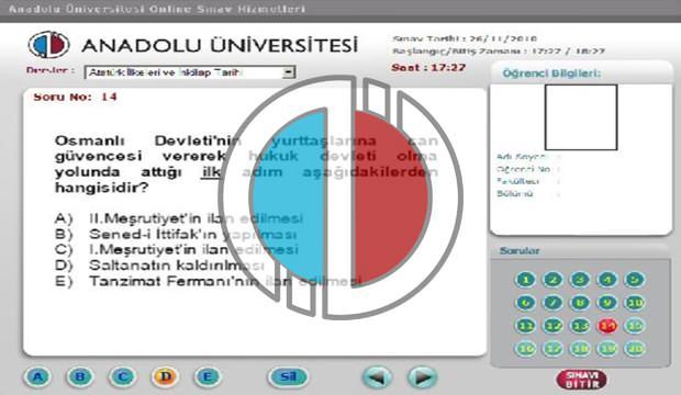 Aof Guz Donemi Sinavinda Onemli Degisiklik Anadolu Universitesi 12 13 Aralik Online Sinavda Net Haber Turk