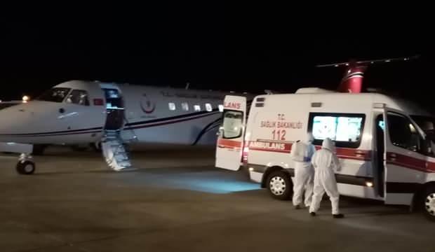 Ambulans uçak 61 yaşındaki hasta için havalandı