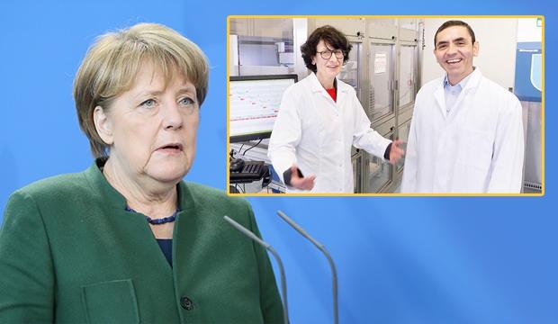 Merkel, Kovid-19'a karşı aşı geliştiren Prof. Dr. Şahin ve eşi Dr. Türeci'yi övdü