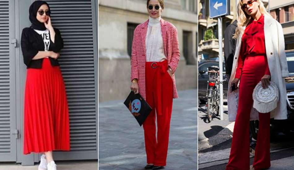 Kirmizi Renk Nasil Kombinlenir Kirmiziya Uyumlu Renkler Nelerdir Kirmizi Giymenin Puf Noktasi Moda Haberleri