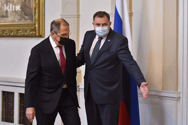 Sırp lider Milorad Dodik ve Rusya Dışişleri Bakanı Sergey Lavrov