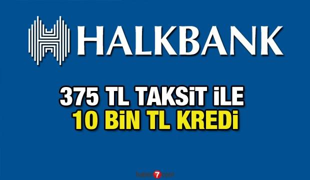 HalkBank 375 TL taksitle 10 bin TL kredi!  Kredi başvuru ekranı