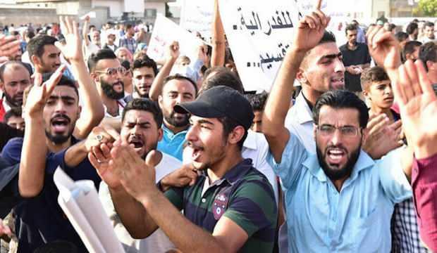 Rasulayn'da PKK protestosu