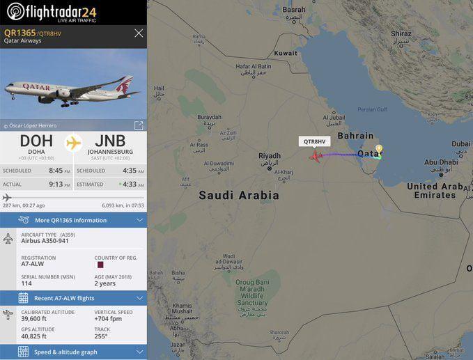 Katar Hava Yolları yeniden Suudi Arabistan hava sahasını kullanmaya başladı