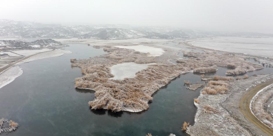 Ağrı Dağı Milli Parkı'nda göz kamaştıran kış güzelliği