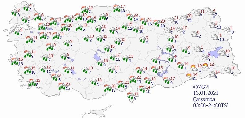 Son dakika: Meteoroloji ve AKOM’dan İstanbul için peşe peşe kar uyarısı! İl il haritalı hava durumu tahmini