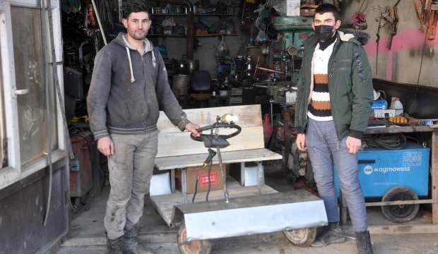 Herkesin çöp diye attığı malzemelerle Hakkarili kardeşler elektrikli araç yaptı!