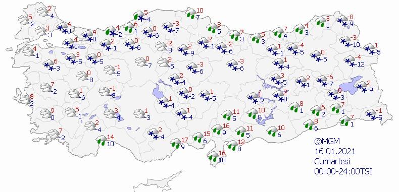 Son dakika: Meteoroloji ve AKOM’dan İstanbul için kar yağışı uyarısı! - İl İl hava durumu tahmini