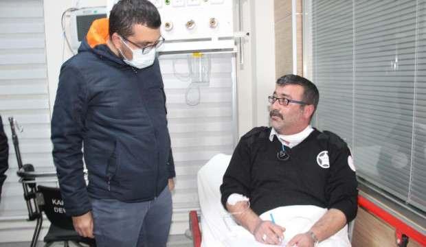 Hastanede güvenlik görevlisi bıçaklandı