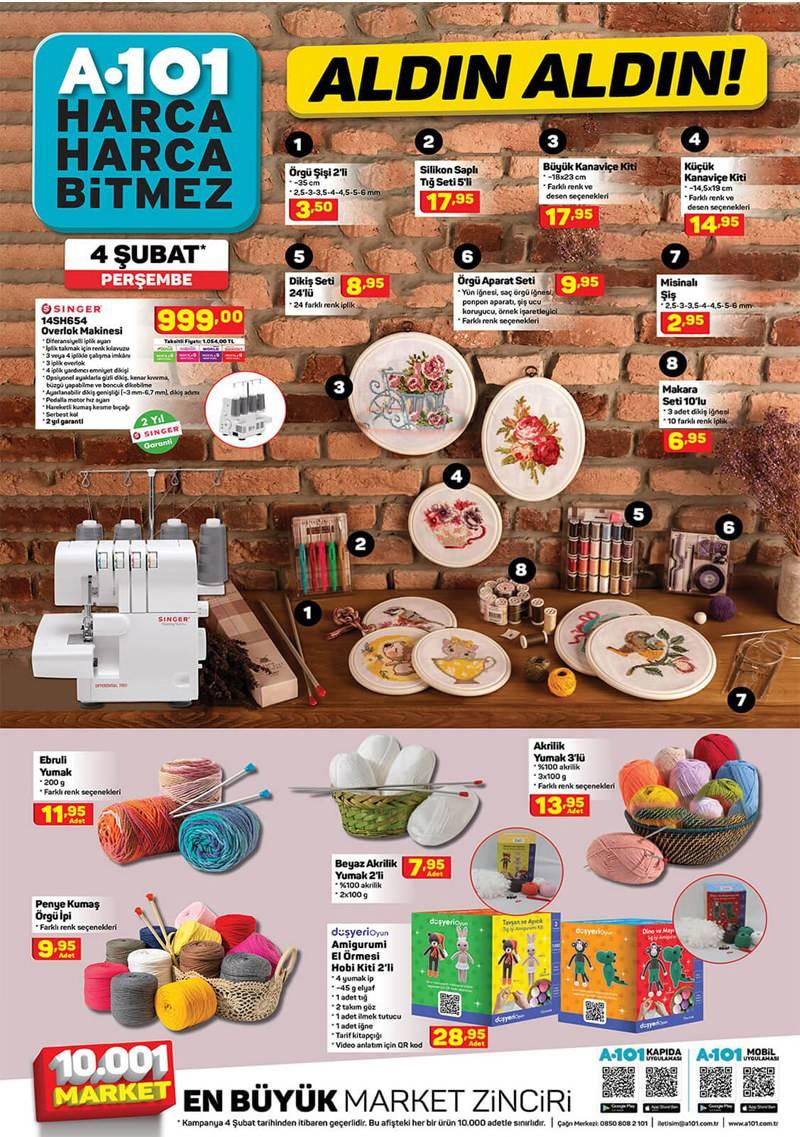 4 Şubat A101 Aktüel Kataloğu! Televizyon, mobilya, beyaz eşya, dokuma ve besin eserlerinde...