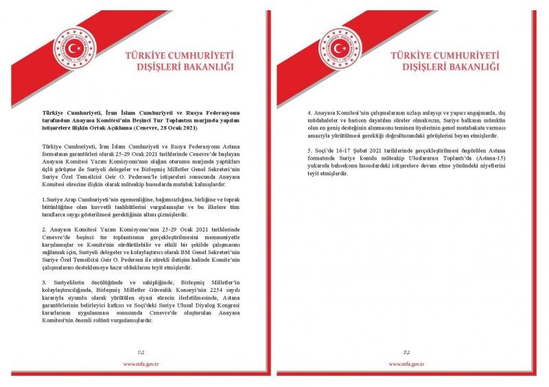 Dışişleri Bakanlığı'ndan Astana açıklaması!