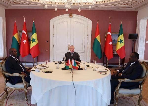 Cumhurbaşkanı Erdoğan, Senegal ve Gine Bissau Cumhurbaşkanlarını kabul etti