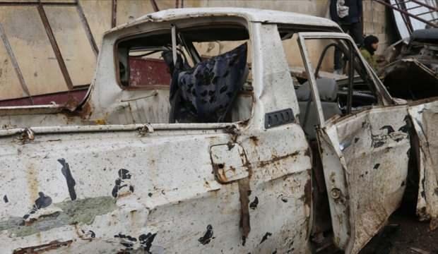 Afrin'de bombalı terör saldırısı: 1 ölü, 4 yaralı