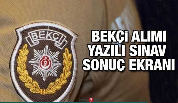 bekci alimi yazili sinav sonucu