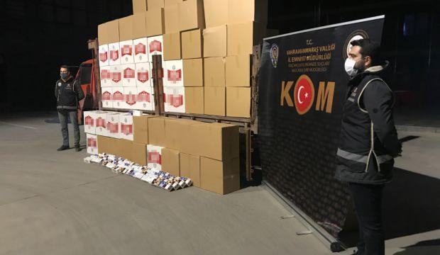 Kahramanmaraş'ta 2 milyon makaron ele geçirildi