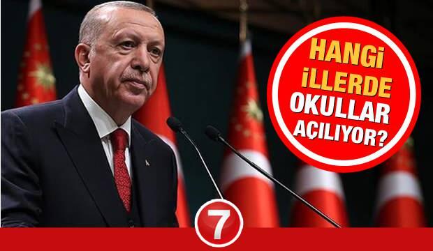 Okullar ne zaman açılacak? Kabine Toplantısı başladı! MEB İl il yüz yüze eğitime geçen sınıflar