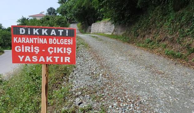 Sinop'ta bir köy karantinaya alındı