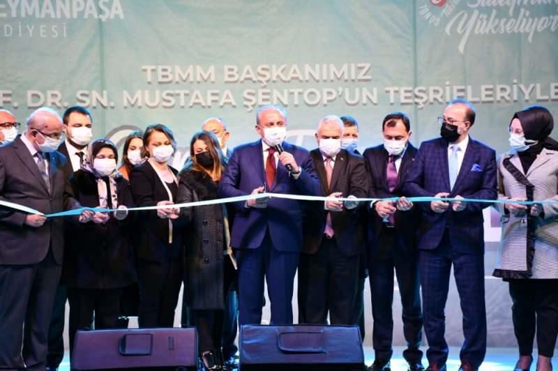 TBMM Başkanı Şentop Tekirdağ'da pazar yeri açılışına katıldı