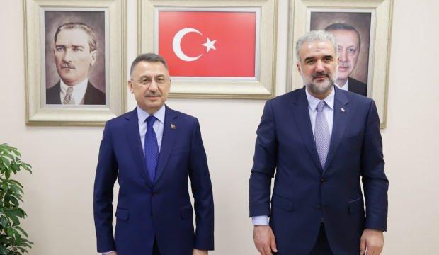 Fuat Oktay'dan Kabaktepe'ye 'hayırlı olsun' ziyareti