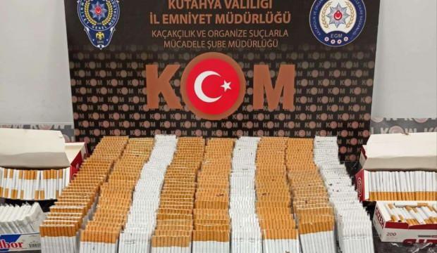 Kütahya’da 14 bin 860 adet kaçak makaron ele geçirildi