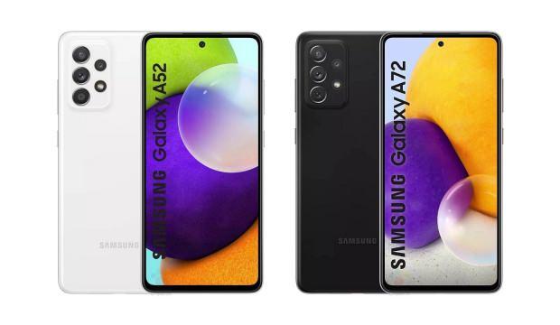 samsung galaxy a52 ve galaxy a72 nin