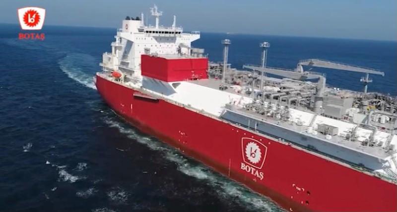 ''Ertuğrul Gazi” gemisi, 170 bin metreküp depolama ve günlük 28 milyon metreküp gazlaştırma kapasitesine sahip.