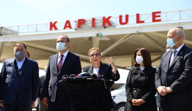 Bakan Pekcan Kapıkule'de basın toplantısı düzenledi