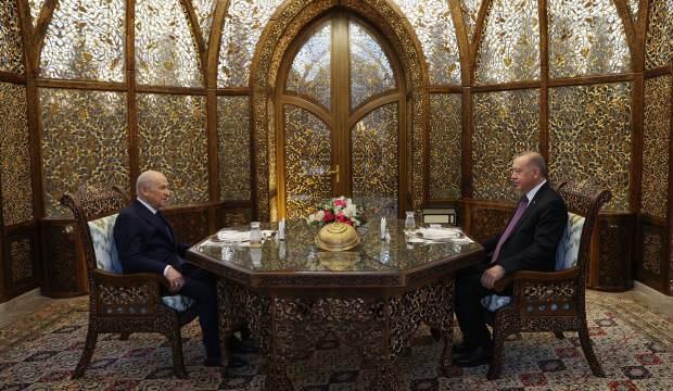 Cumhurbaşkanı Erdoğan ve Devlet Bahçeli iftarda buluştu
