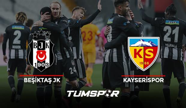 Beşiktaş Kayserispor maçının geniş özeti ve golleri (BeIN Sports) Kara Kartal evinde galip!