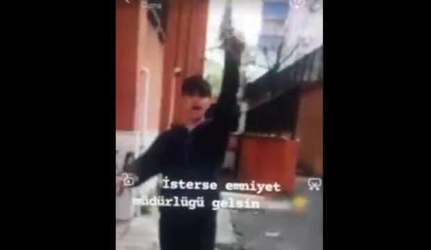 Okul bahçesinde skandal görüntü! Yakalandılar
