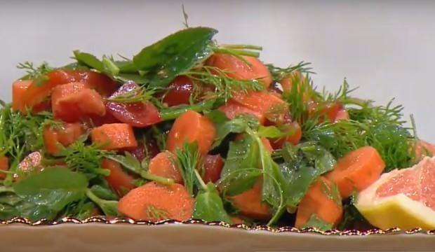 Greyfurt salatası nasıl yapılır? Bol yeşillikli greyfurt salatası tarifi...