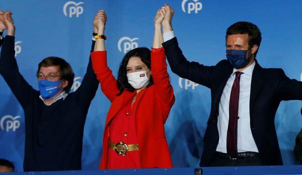 Madrid'deki yerel parlamento seçimlerini sağ görüşlü Halk Partisi kazandı