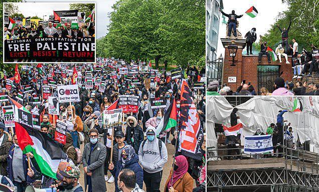 Londra'daki İsrail karşıtı gösteriye polis müdahale etti