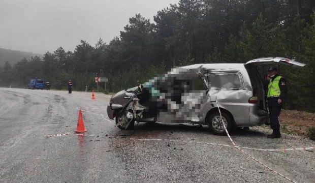 Kütahya'da korkunç kaza